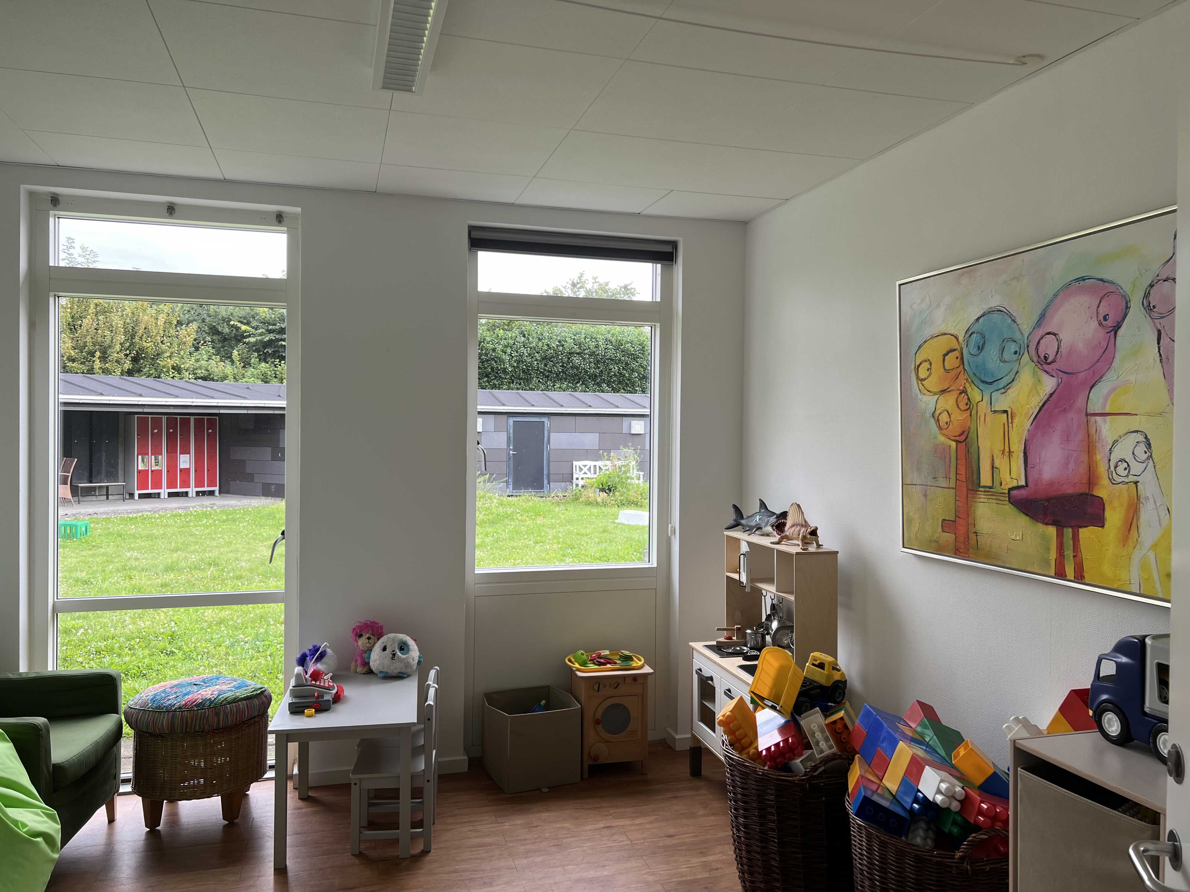 Familiehuset Bisgård Legeværelse med meget legetøj