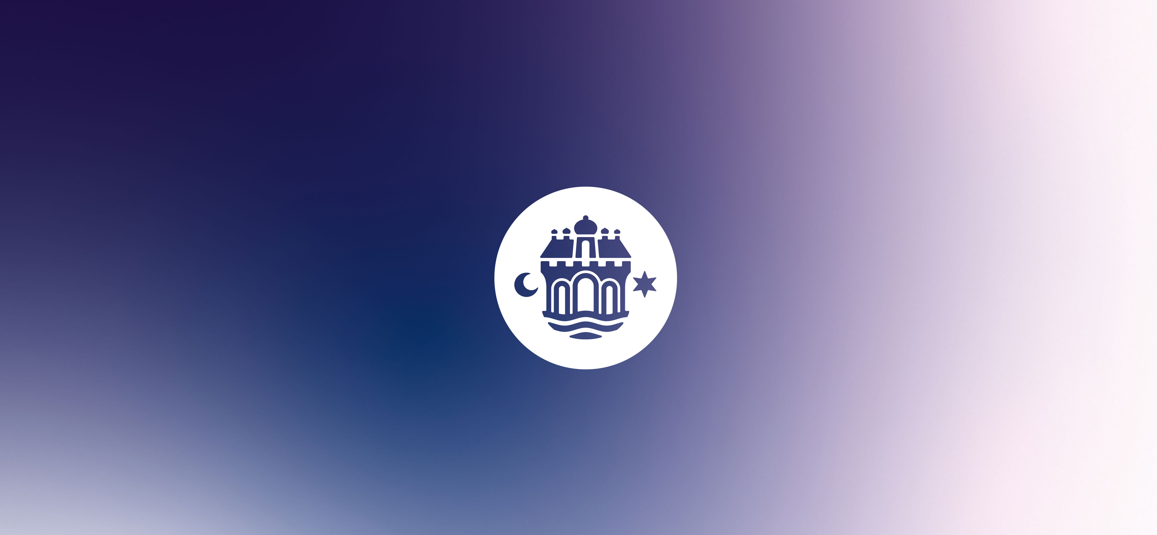 Aalborg Kommunes mønt i blålig gradient