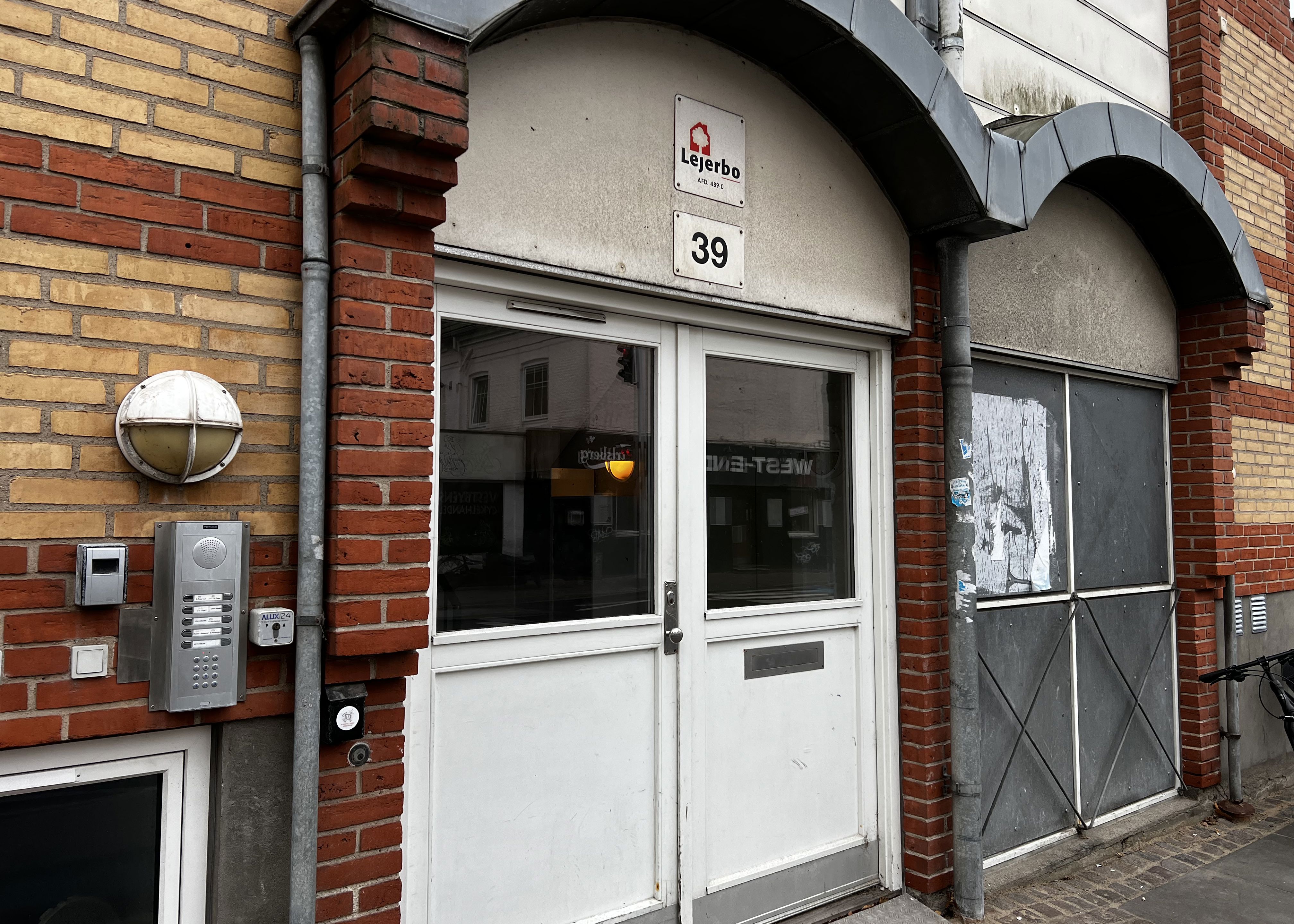 Borgergade indgang til bofællesskab