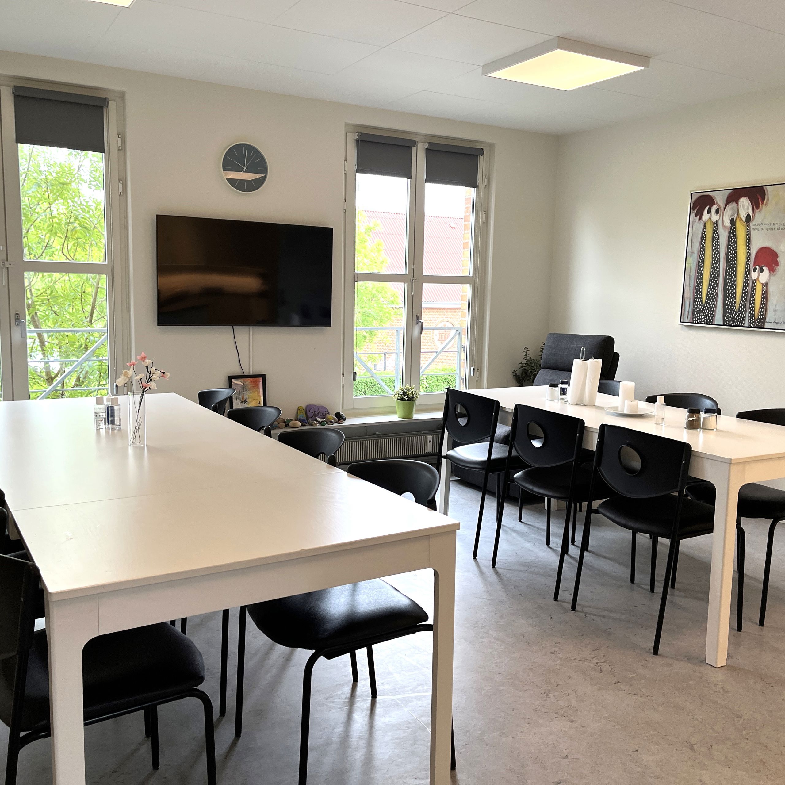 Fællesrum På Støberiet Med Borde