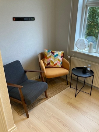 Poul Paghs Gade Samtalerum med lænestole og sofabord