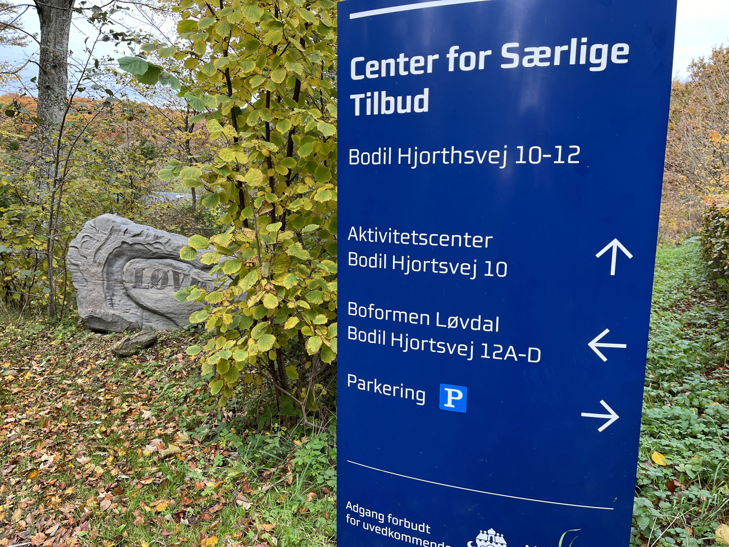 Løvdal skilt