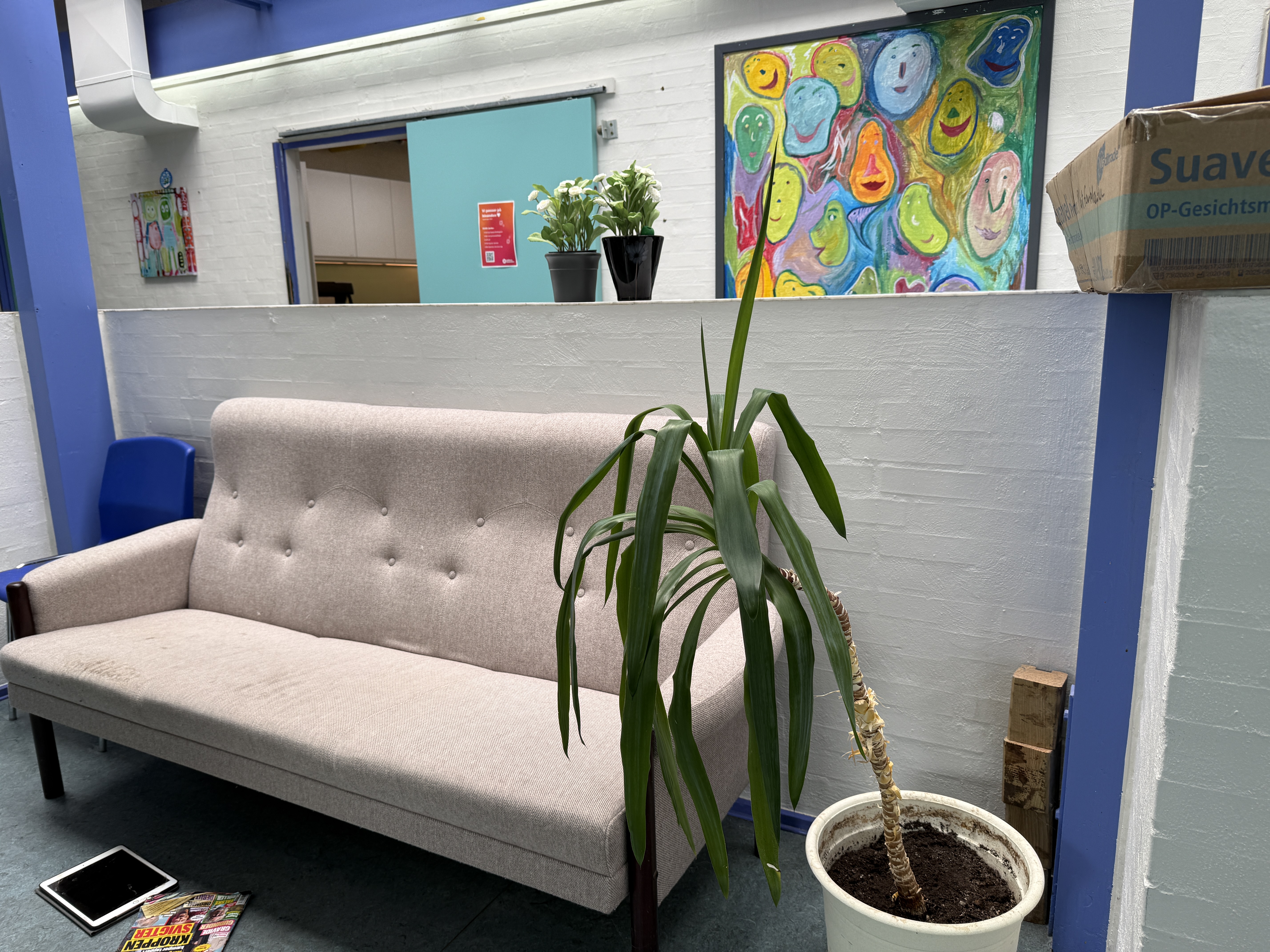 Sofa på gangen