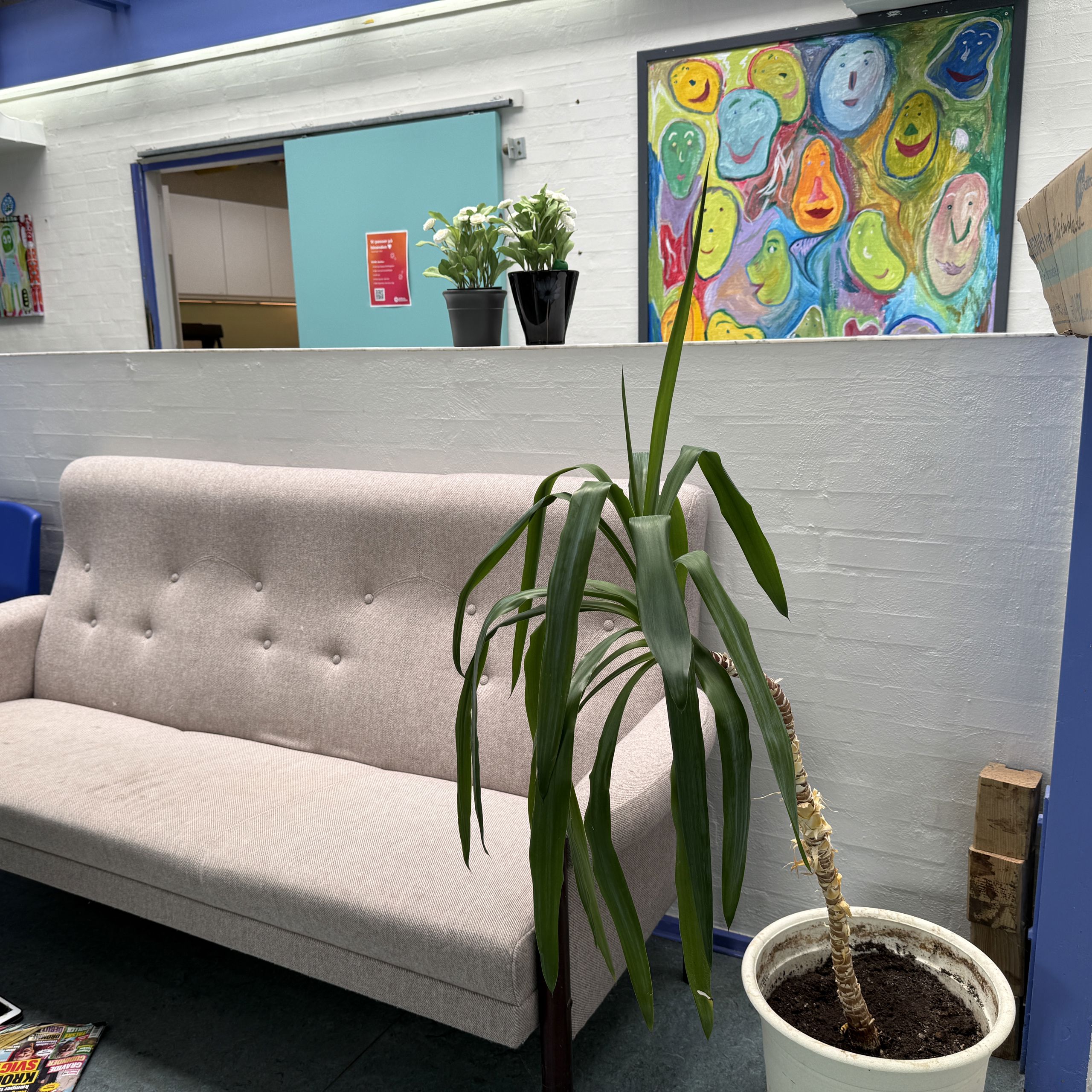 Sofa på gangen