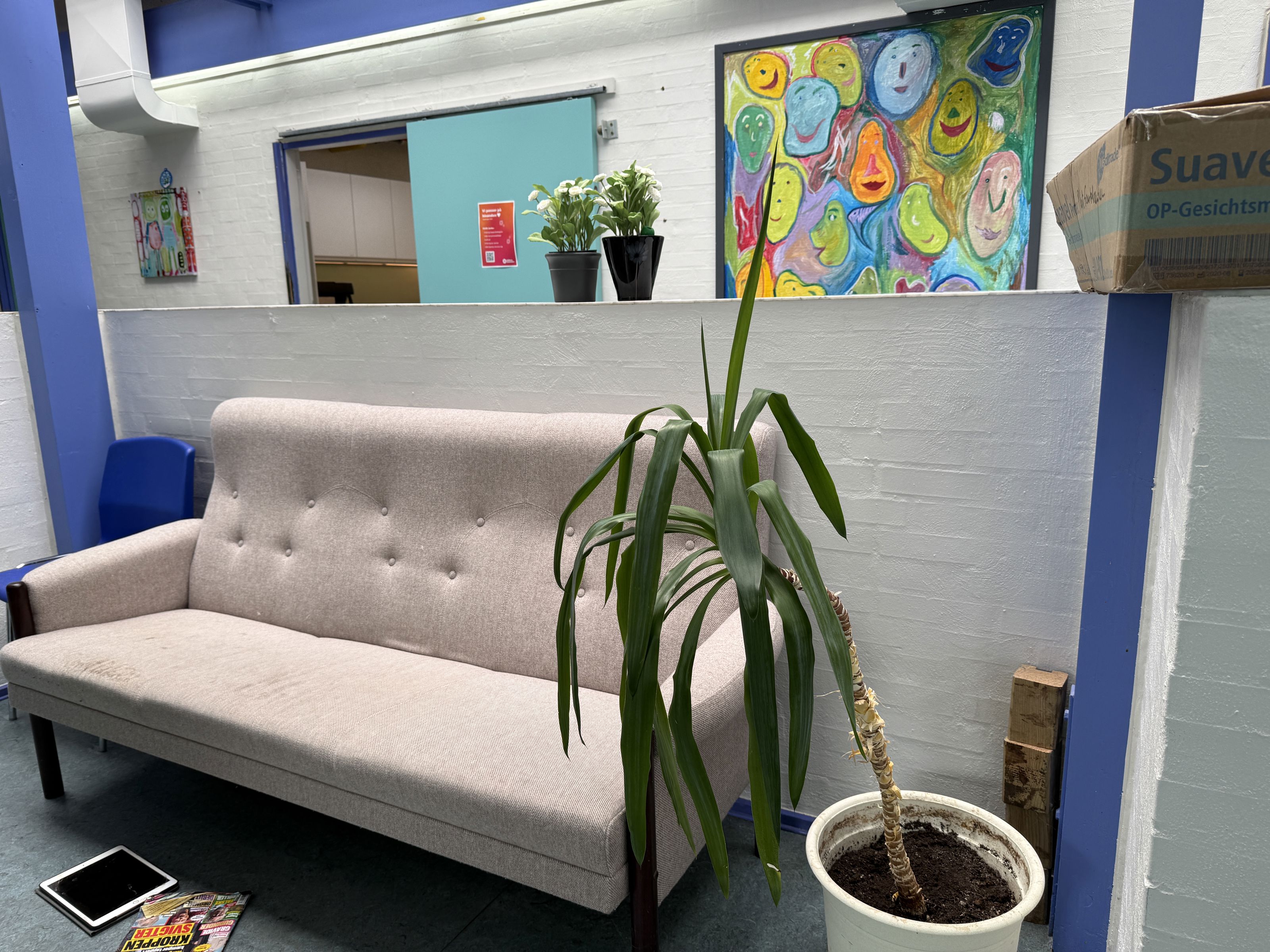 Sofa på gangen