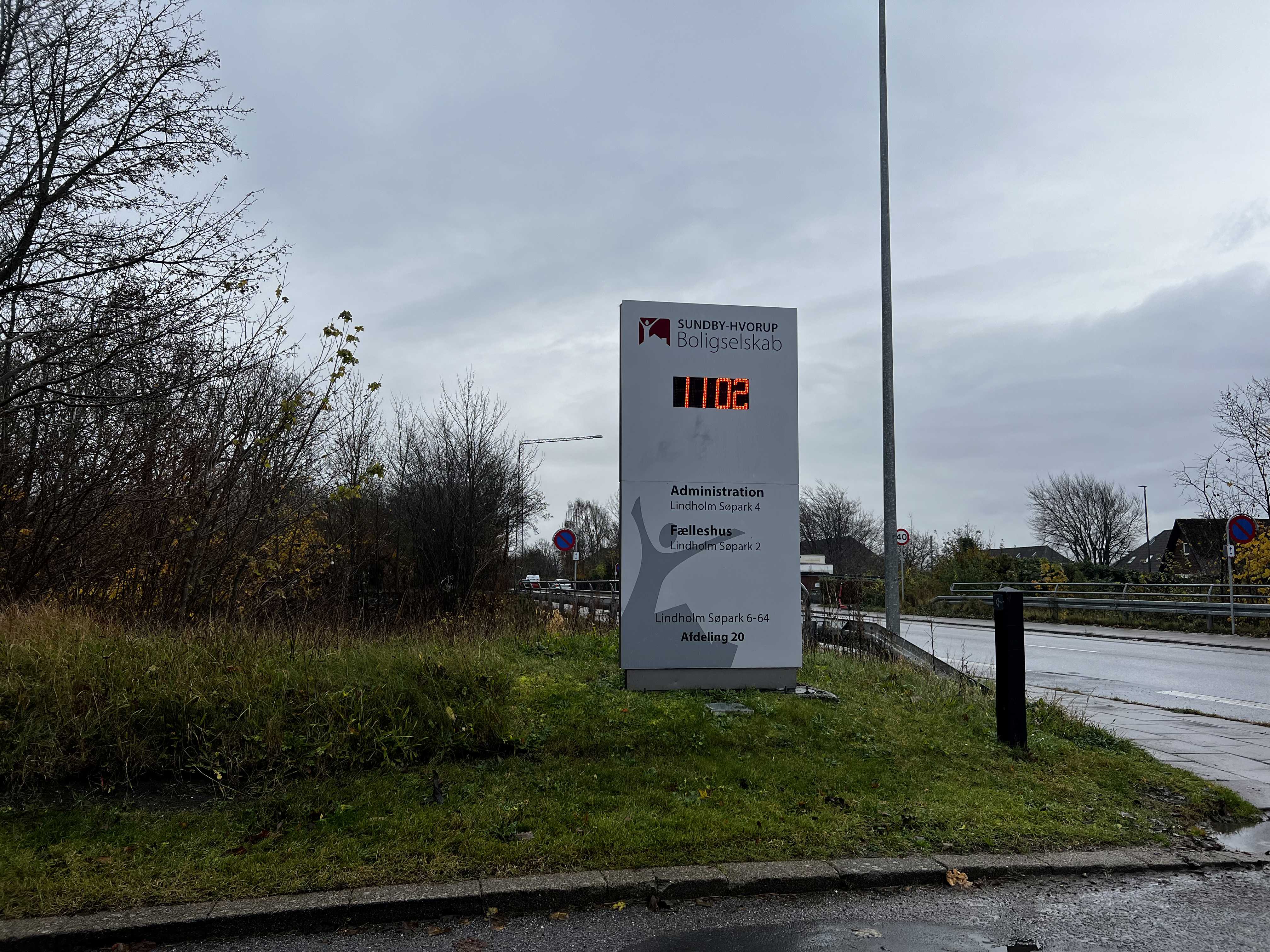 Lindholm Søpark skilt