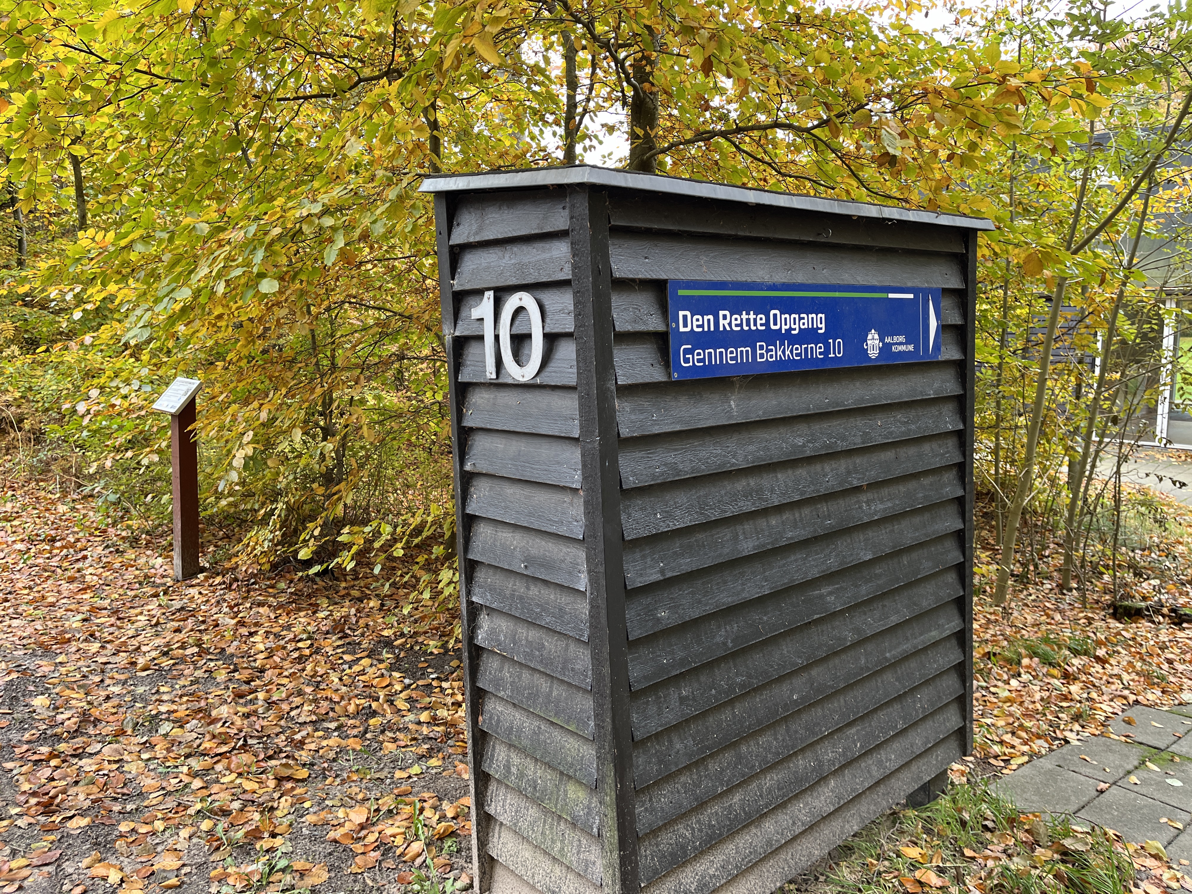 Den rette opgang skilt