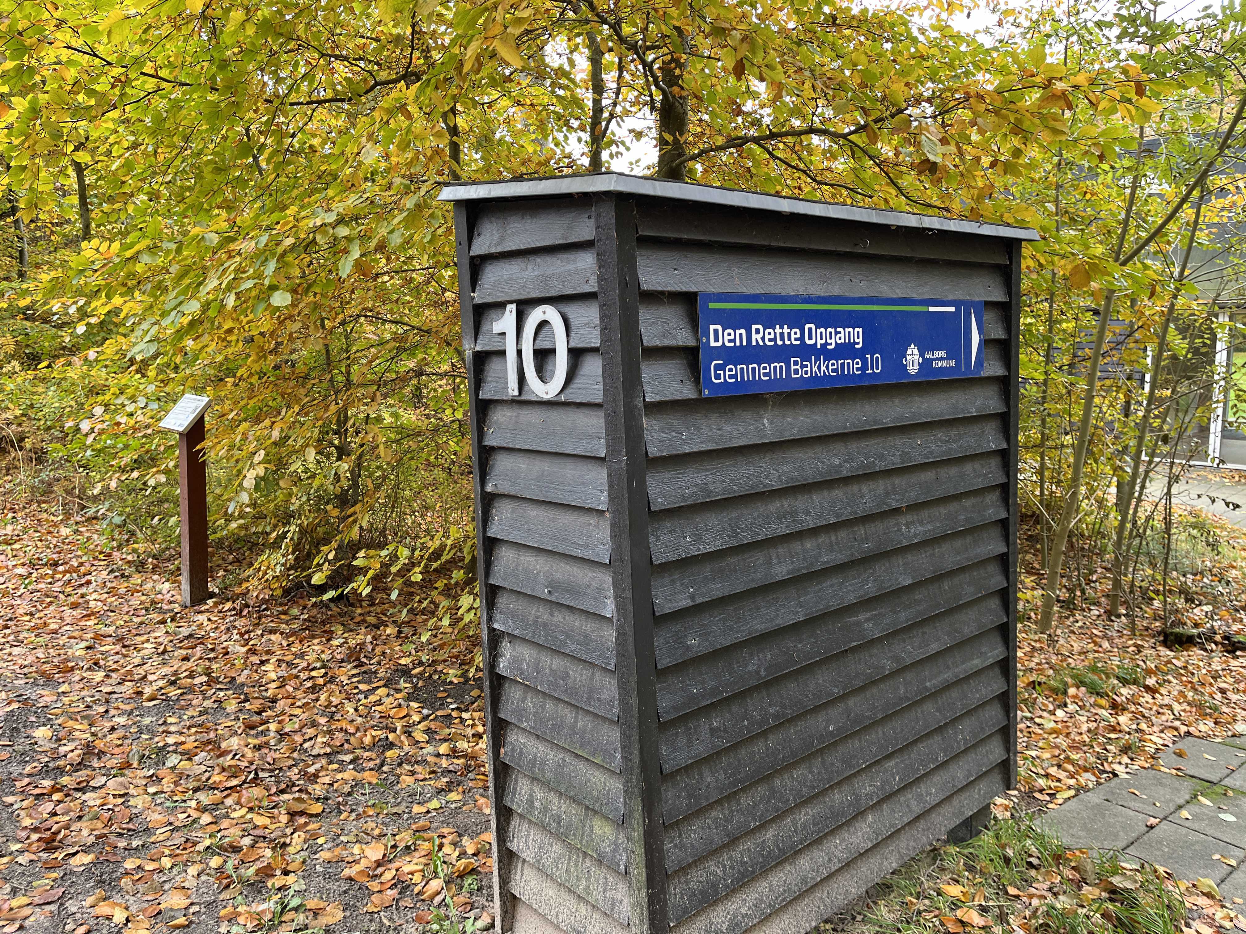 Den rette opgang skilt