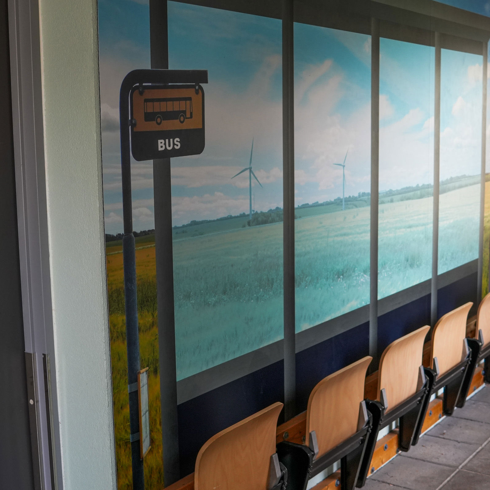 Busstoppested indendørs