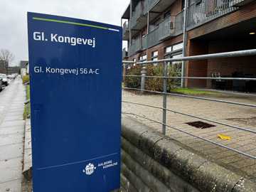 Skilt foran Gammel Kongevej